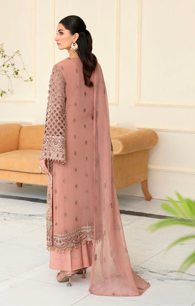 SIMRANS ‘Sienna’ | Embroidered Chiffon Mother & Daughter Readymade | SM578