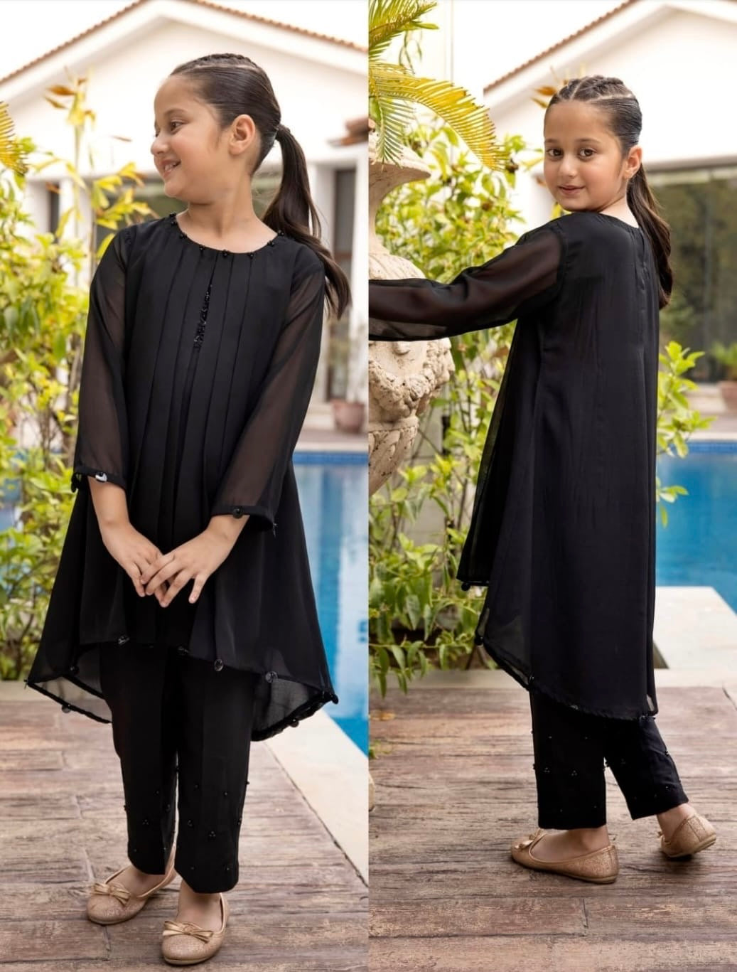 ALLY’s Kids | Embroidered Chiffon Readymade | AL451