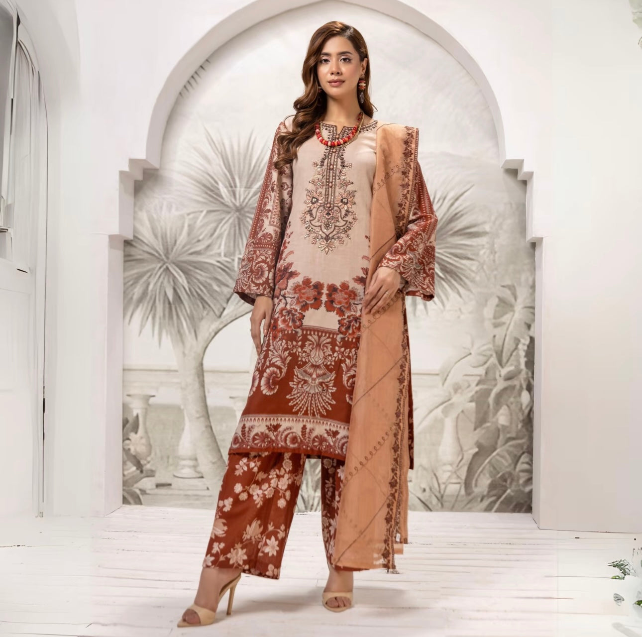 SIMRANS ‘Fiesta’ | Embroidered Khaddar Readymade | SM712