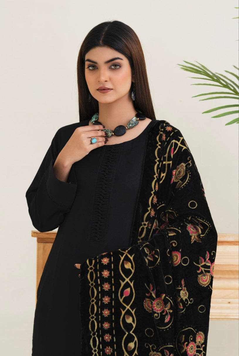 Embroidered Dhanak Palachi Dupatta Readymade | RGZ006