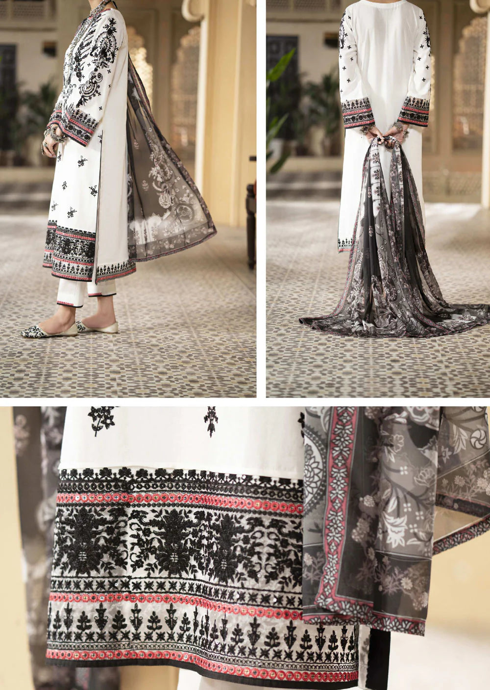 Casual lite ‘Mashriqi’ | Luxury Embroidered Cotton Readymade | HT203