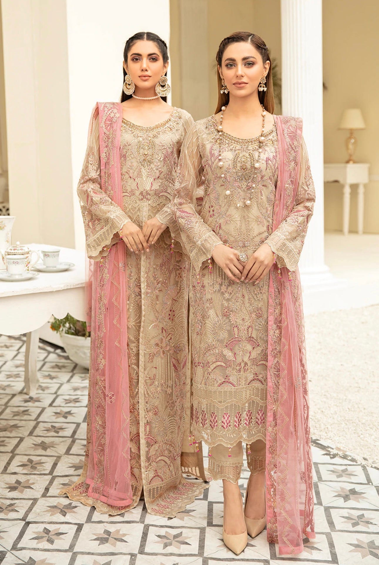 RAMSHA ‘Minhal’ | Luxury Organza Readymade | M503 (Kameez)