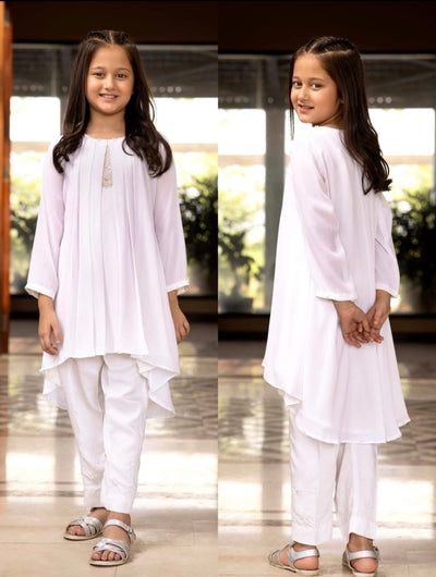 ALLY’s | Embroidered Chiffon Mother & Daughter Readymade  | AL453