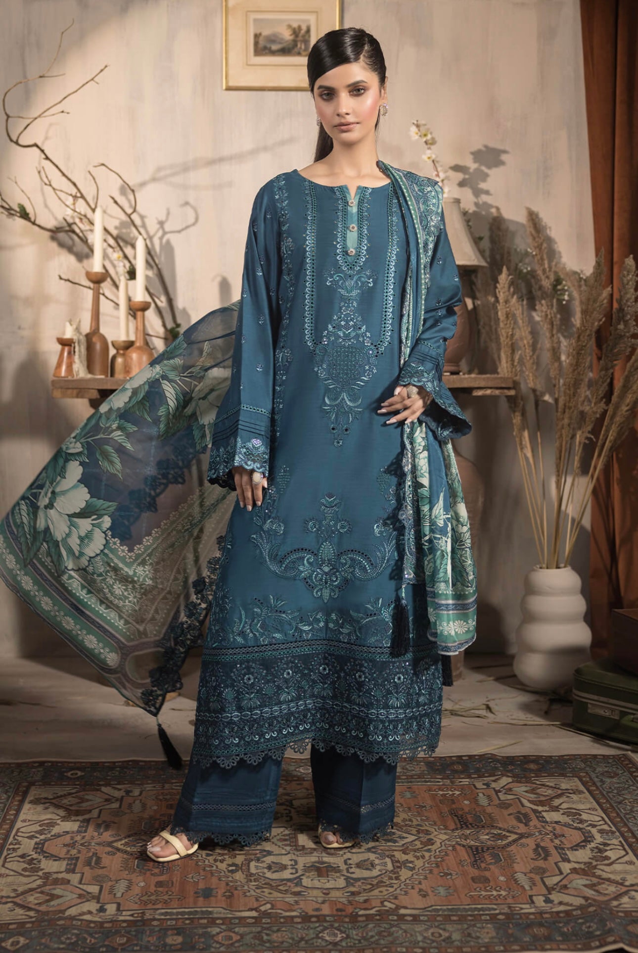 IMROZIA ‘Sehar’ | Embroidered Viscose Readymade | IP-76