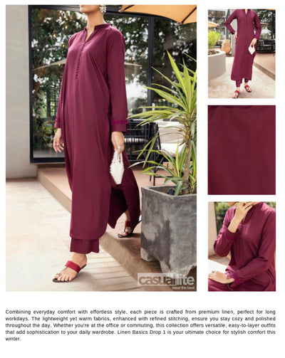 Casuallite ‘Linen Basics Vol 1’ | Linen 2pc Readymade | HT229