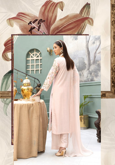 SIMRANS ‘Khoobsurat’ | Embroidered Linenkari Readymade | SM688