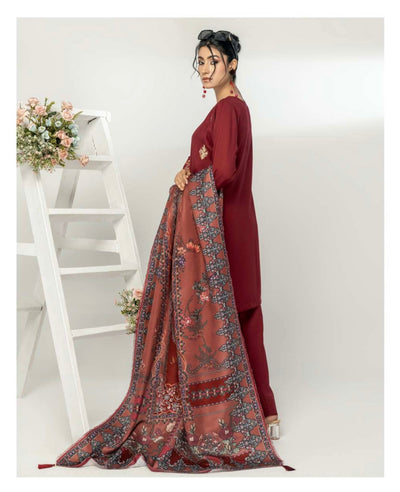 SIMRANS ‘Alpine Winter Luxe’ | Embroidered Alpine Readymade | SM739