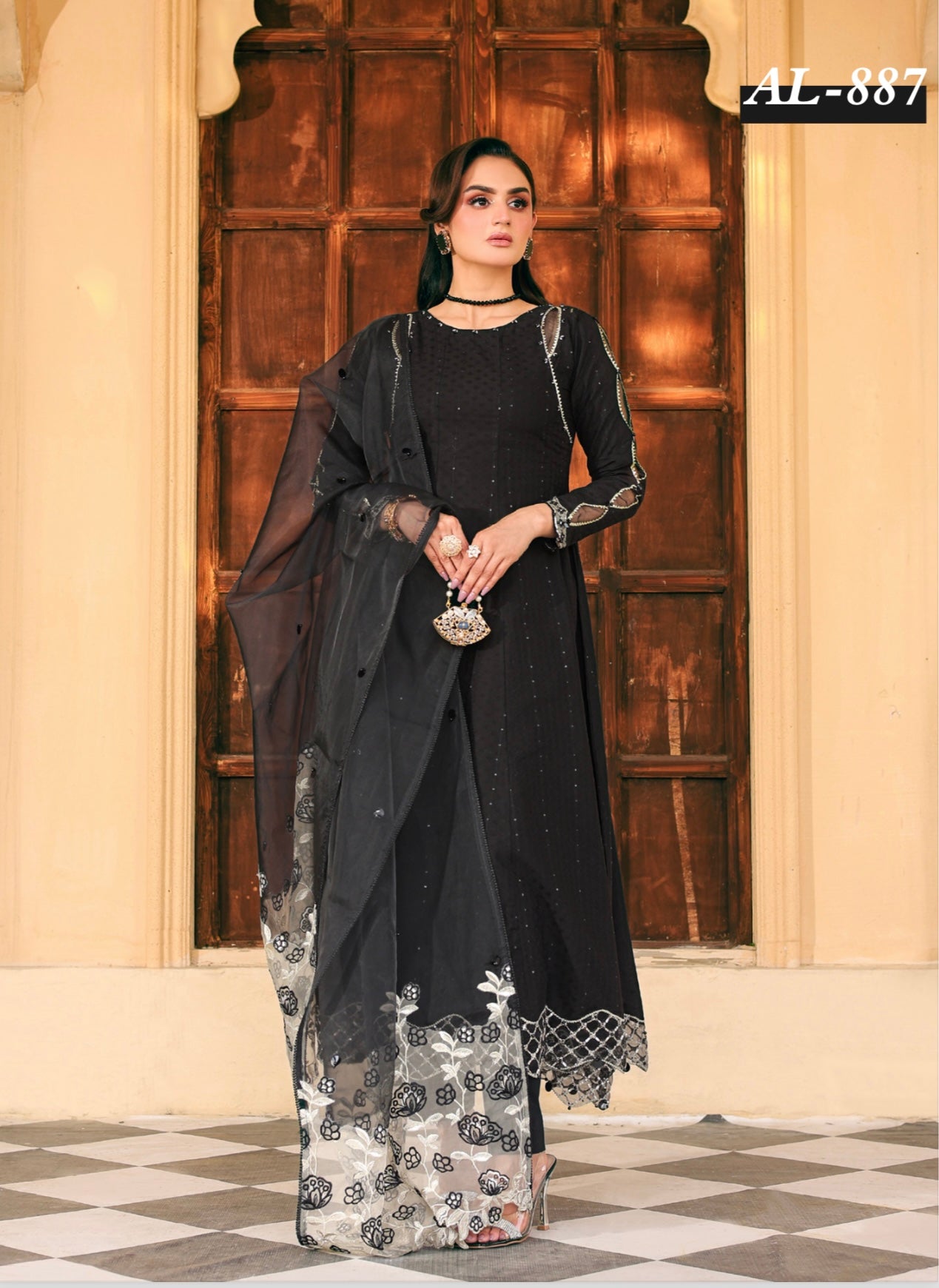 SIMRANS ‘Eid Edition’ | Embroidered Lawn Mother & Daughter Readymade | SM574