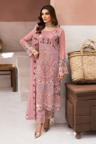 RAMSHA ‘Arzoo’ | Embroidered Chiffon Readymade | U109