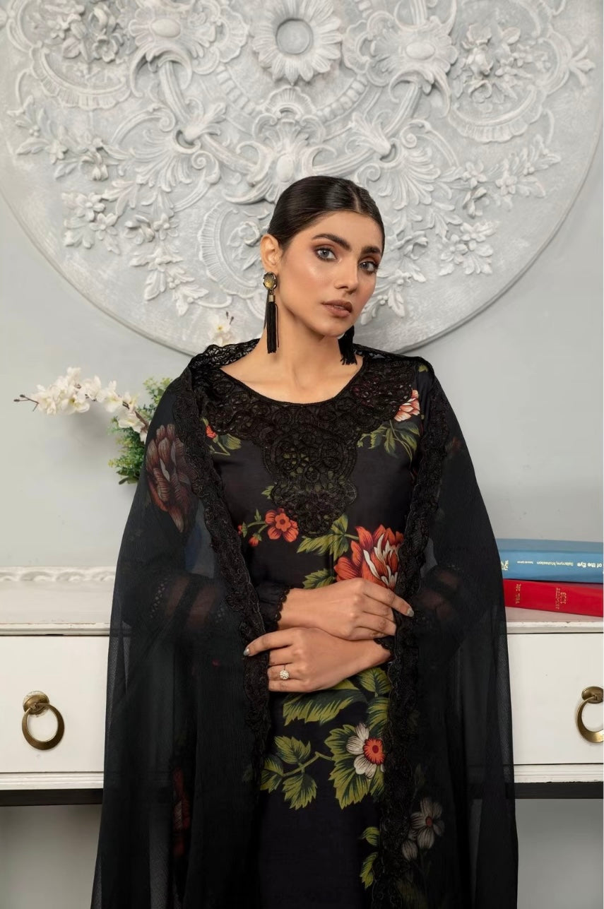 SIMRANS ‘Bahaar Vol 2’ | Embroidered Linen Readymade | SM666