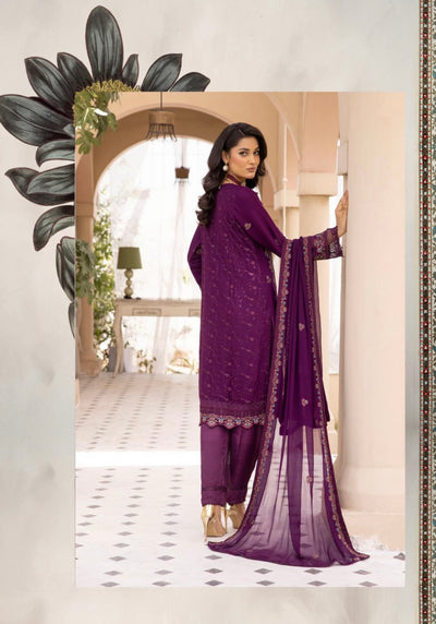 SIMRANS ‘Agha Noor Inspired’ | Embroidered Chiffon Readymade | SM625