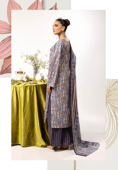 SIMRANS ‘Sana’ | Linen Prints Readymade | SM675