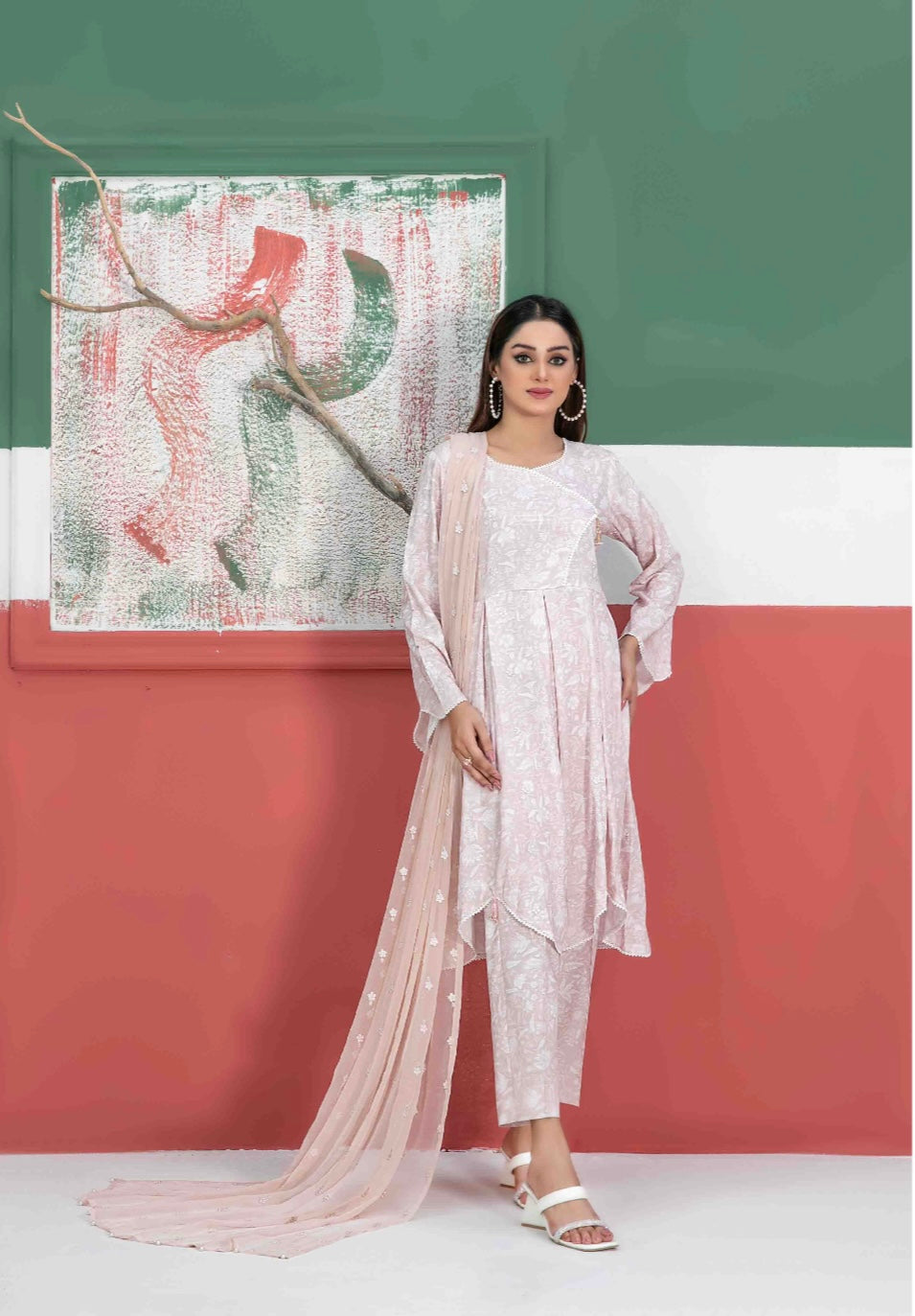 TAWAKKAL ‘Lida Vol 3’ | Staple Digital Print Linen Readymade | D9438