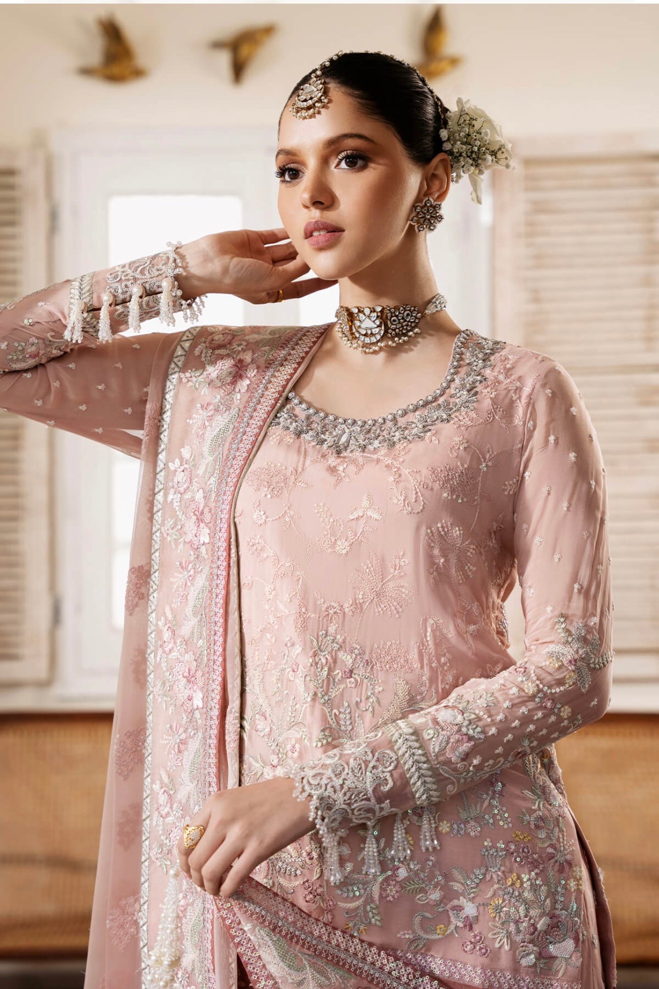 IMROZIA|SERENE PREMIUM ‘Muse’ | Embroidered Chiffon Readymade | S-1080