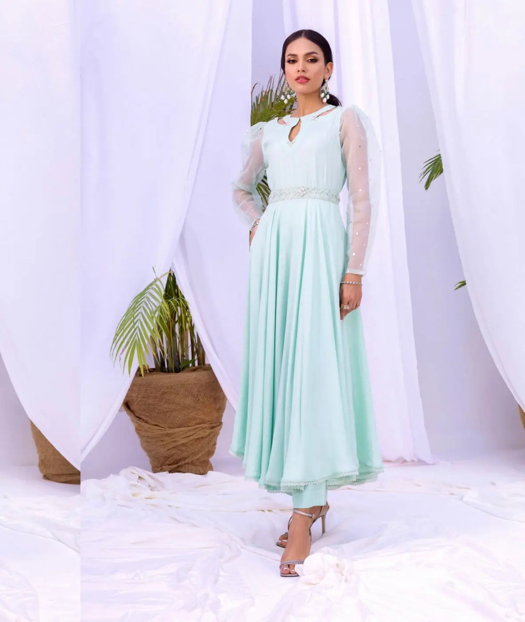 AIN 'Eden' | Embroidered Crepe Ready To Wear | AN-47 - HIRA TEXTILES AIN 'Eden' | Embroidered Crepe Ready To Wear | AN-47 - HIRA TEXTILES