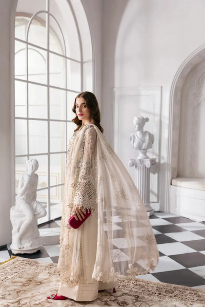 ALLY's Maria B Inspired | Embroidered Chiffon Pakistani Suit Readymade Womenswear Formal Traditional | AL510