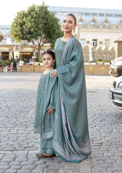 ALLY’s ‘Baku’ | Embroidered Linen Pakistani Mother & Daughter Readymade  | AL503