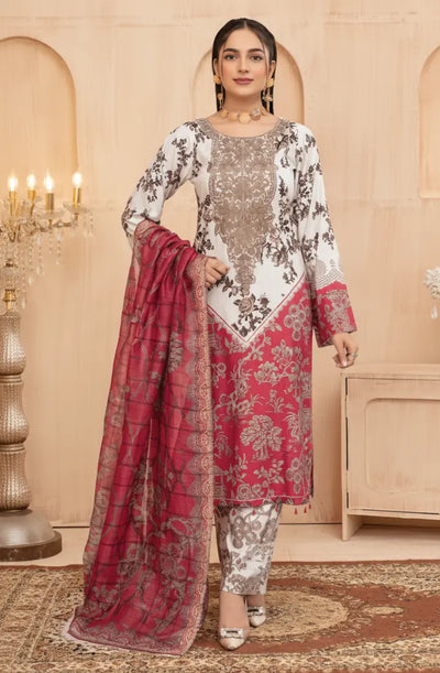 ASHYANA Vol 32 | Embroidered Linen 3pc Readymade | ARM01 (2 Colours)