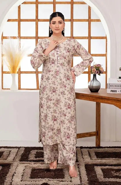 ASHYANA Vol 36 | Printed Linen Co ord 2pc Pakistani Readymade Womenswear  | ARQ05 Ashyana
