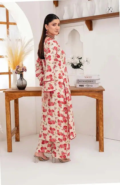 ASHYANA Vol 36 | Printed Linen Co ord 2pc Pakistani Readymade Womenswear  | ARQ06 Ashyana