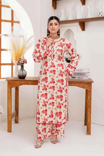 ASHYANA Vol 36 | Printed Linen Co ord 2pc Pakistani Readymade Womenswear  | ARQ06 Ashyana