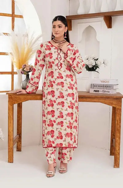 ASHYANA Vol 36 | Printed Linen Co ord 2pc Pakistani Readymade Womenswear  | ARQ06 Ashyana