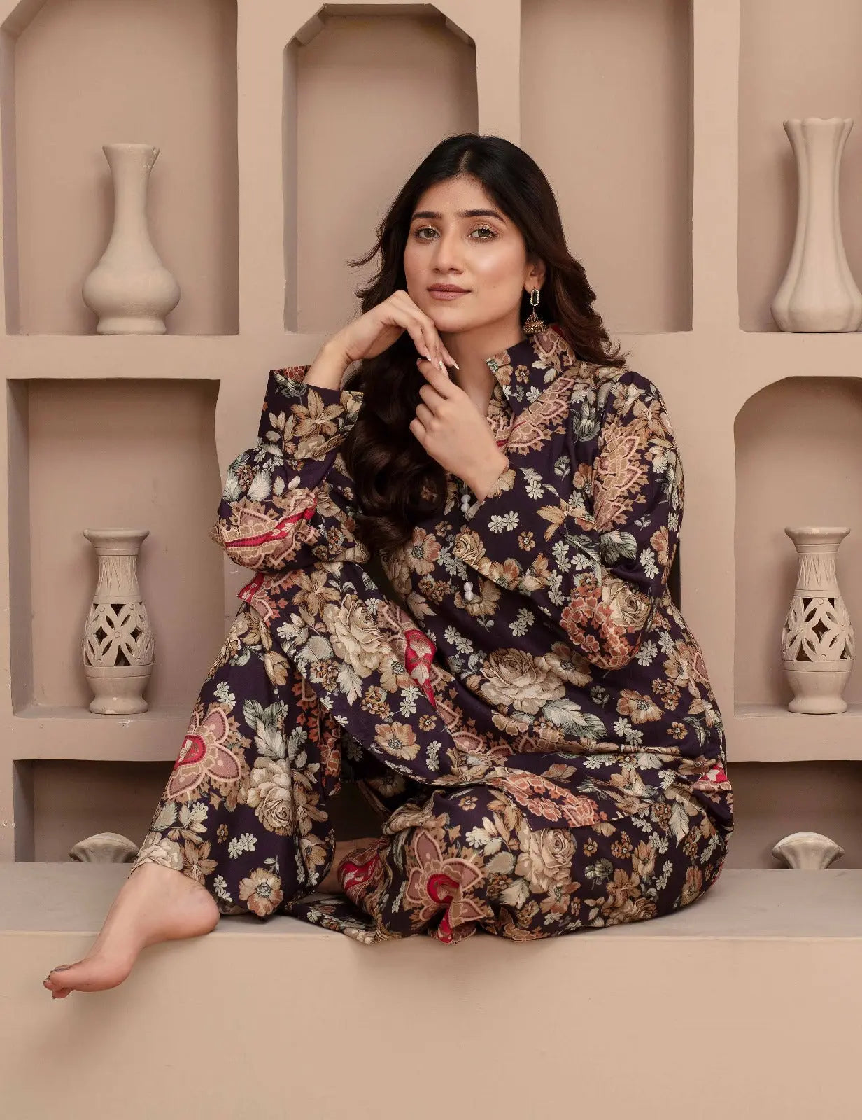 ASHYANA Vol 37 | Printed Linen Co ord 2pc Pakistani Readymade Womenswear  | ARR01 (3 Colours) Ashyana