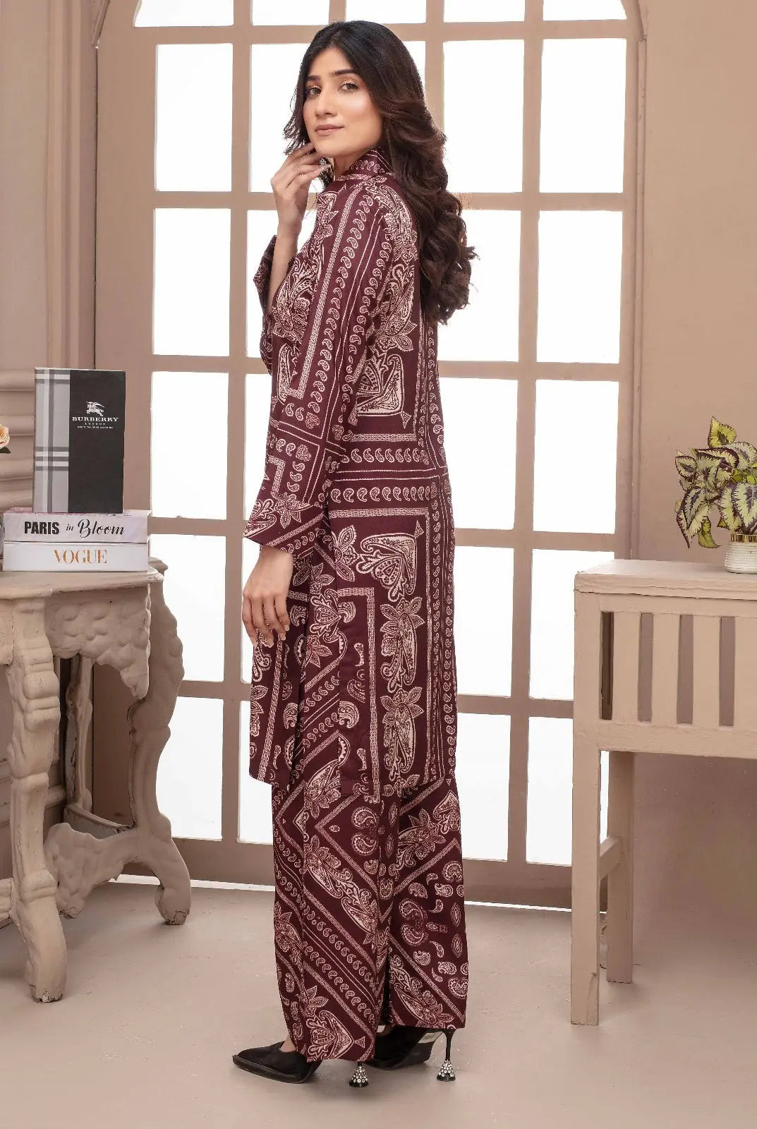 ASHYANA Vol 37 | Printed Linen Co ord 2pc Pakistani Readymade Womenswear  | ARR02 Ashyana