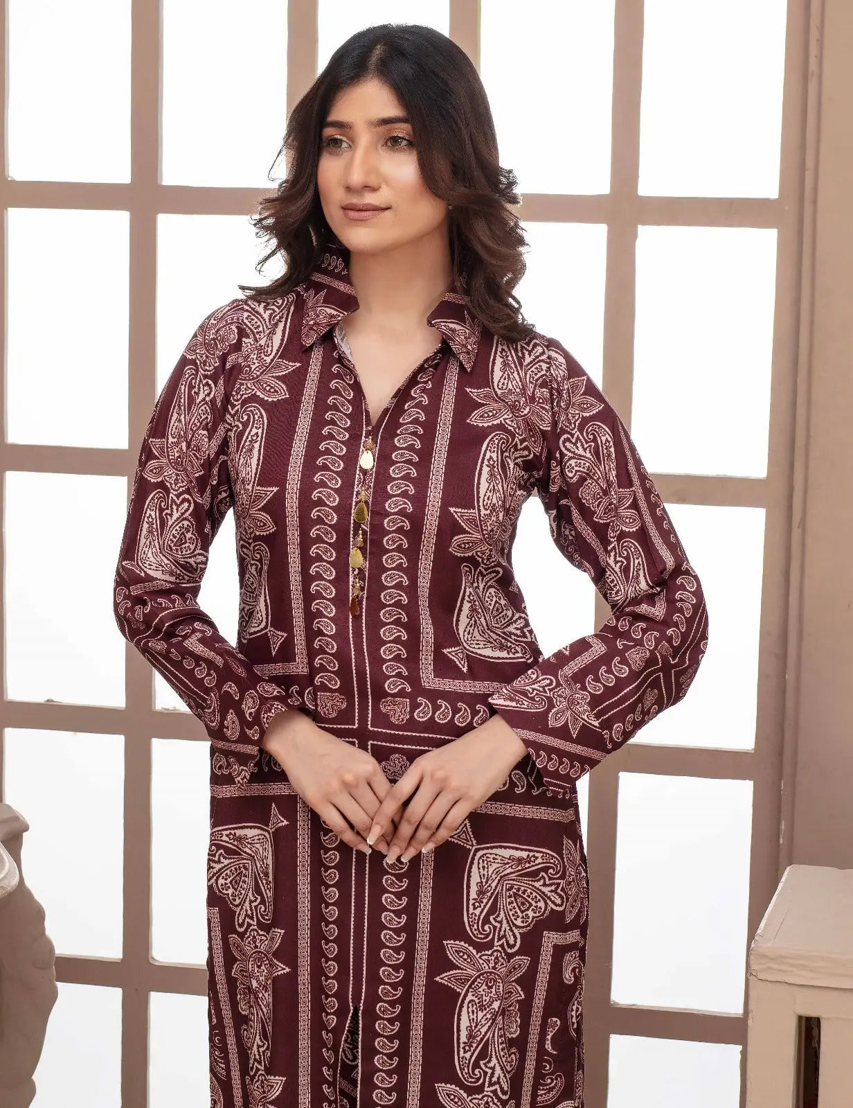 ASHYANA Vol 37 | Printed Linen Co ord 2pc Pakistani Readymade Womenswear  | ARR02 Ashyana
