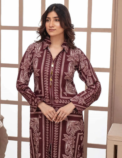ASHYANA Vol 37 | Printed Linen Co ord 2pc Pakistani Readymade Womenswear  | ARR02 Ashyana