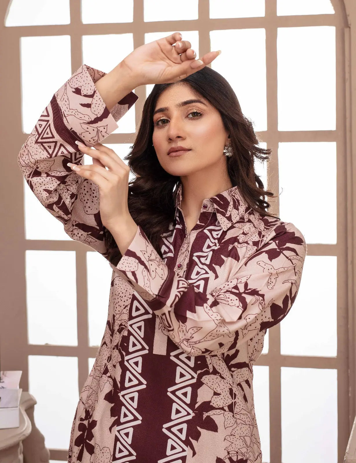 ASHYANA Vol 37 | Printed Linen Co ord 2pc Pakistani Readymade Womenswear  | ARR03 Ashyana
