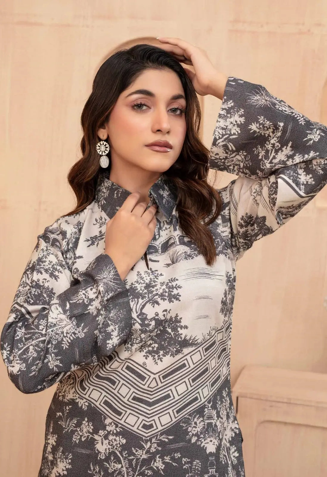 ASHYANA Vol 38 | Printed Dhanak Co ord 2pc Pakistani Readymade Womenswear  | ARS01 (3 Designs)