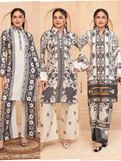 ASHYANA Vol 38 | Printed Dhanak Co ord 2pc Pakistani Readymade Womenswear  | ARS02 (3 Designs) Ashyana