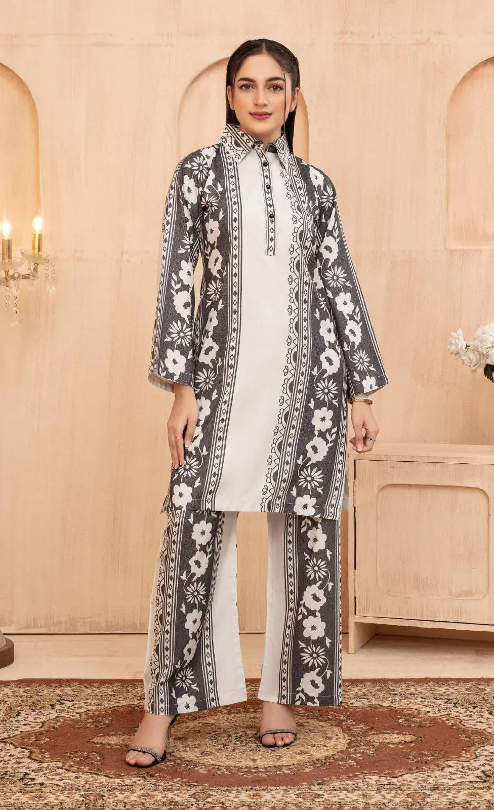 ASHYANA Vol 38 | Printed Dhanak Co ord 2pc Pakistani Readymade Womenswear  | ARS02 (3 Designs)