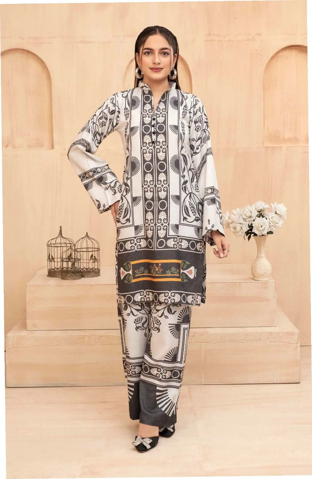 ASHYANA Vol 38 | Printed Dhanak Co ord 2pc Pakistani Readymade Womenswear  | ARS02 (3 Designs) Ashyana