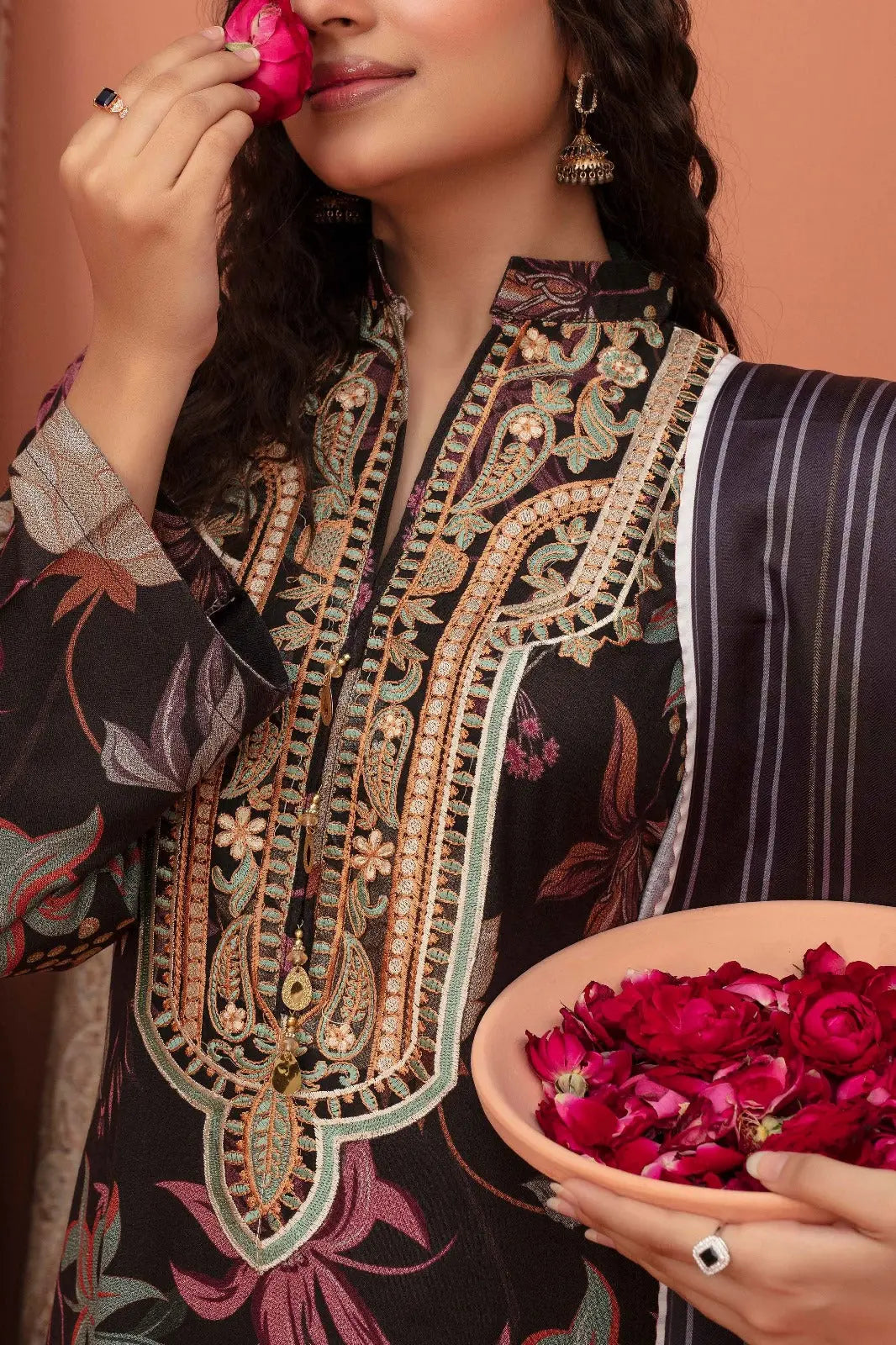 ASHYANA Vol 39 | Embroidered Dhanak 3pc Pakistani Readymade Womenswear  | ART01 (3 Designs)