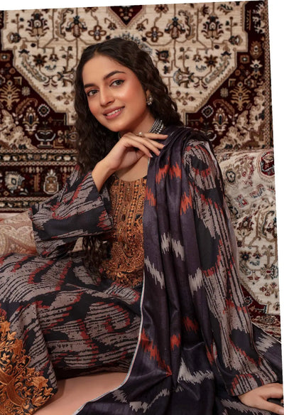 ASHYANA Vol 39 | Embroidered Dhanak 3pc Pakistani Readymade Womenswear  | ART01 (3 Designs) Ashyana