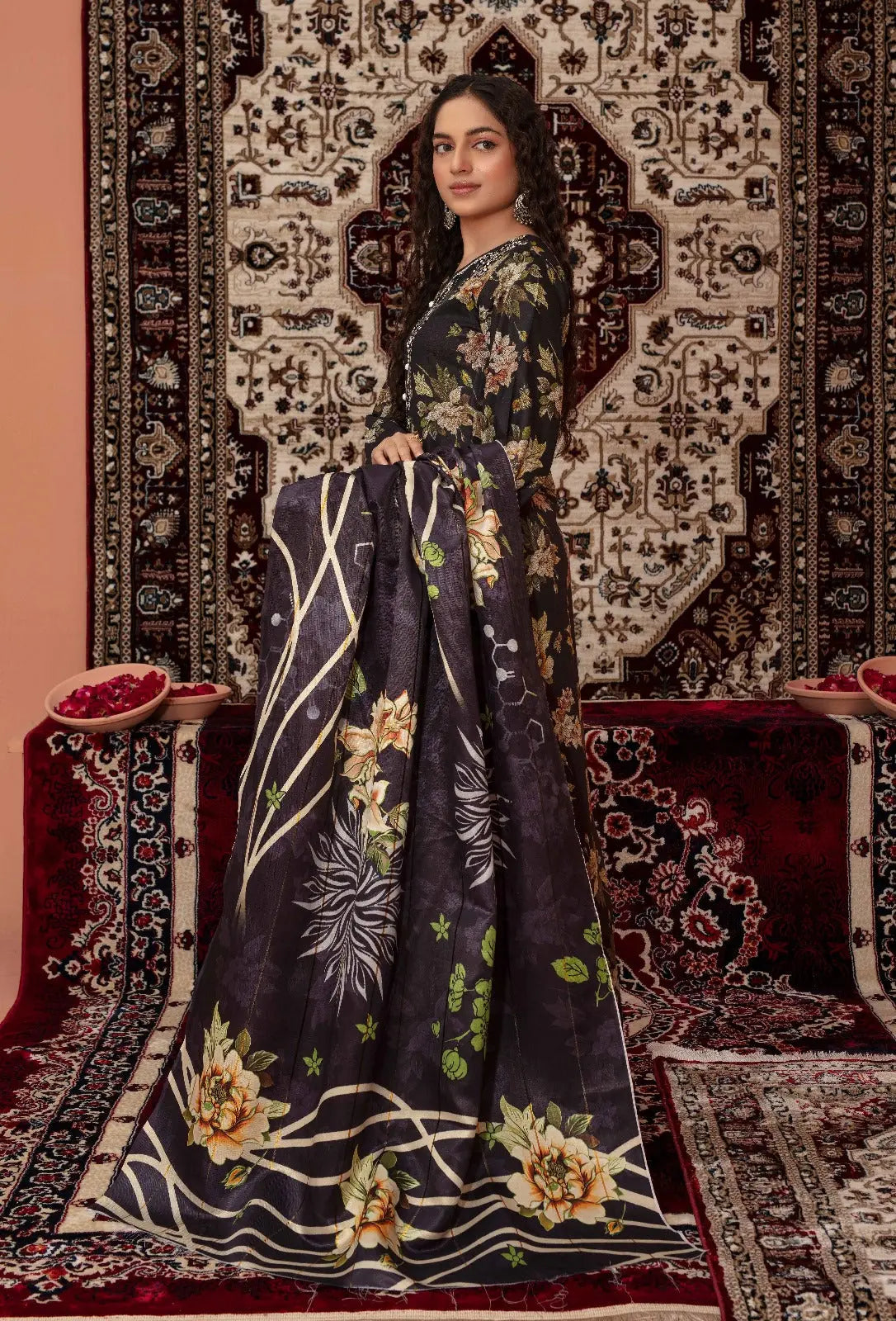 ASHYANA Vol 39 | Embroidered Dhanak 3pc Pakistani Readymade Womenswear  | ART02 (3 Designs) Ashyana