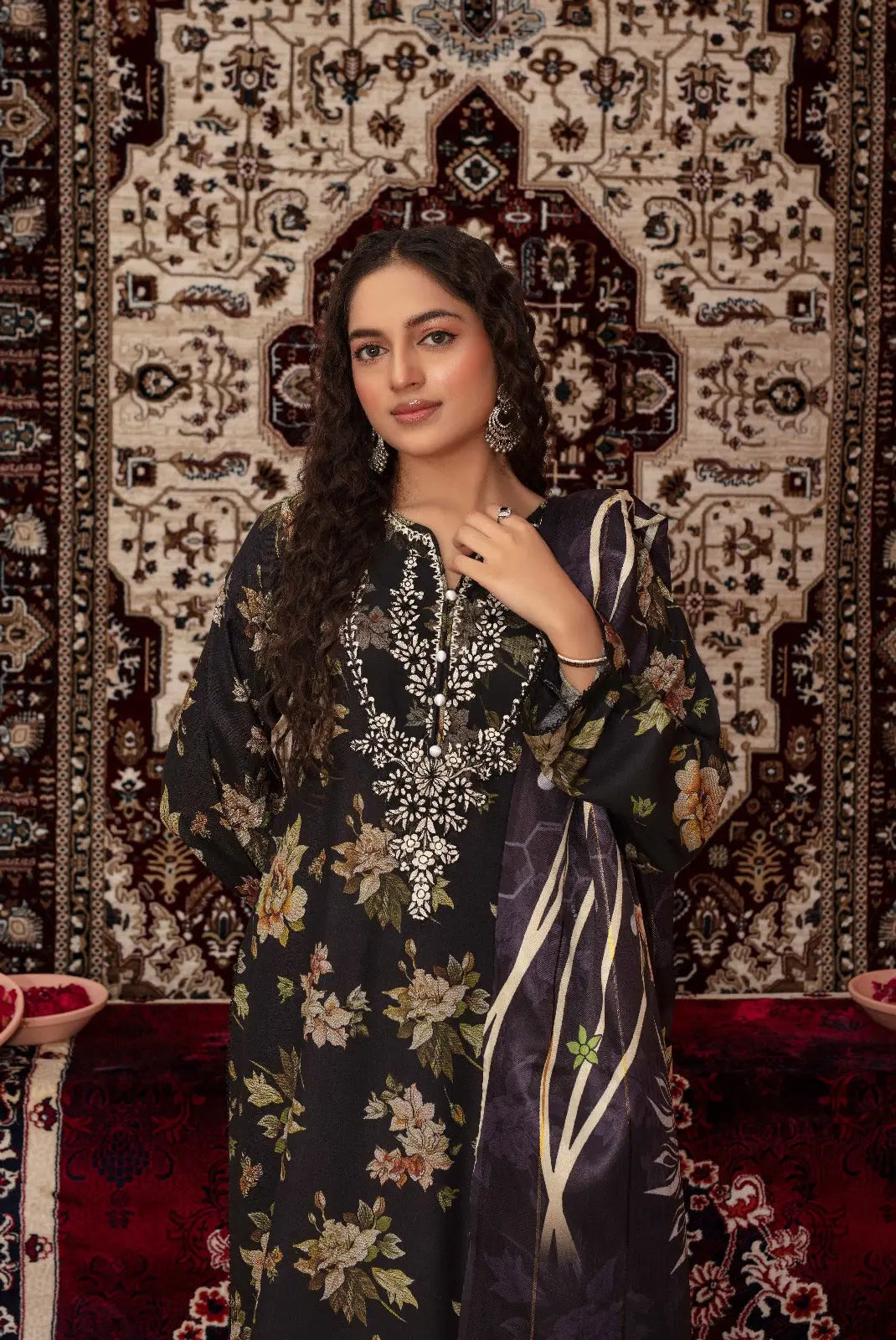 ASHYANA Vol 39 | Embroidered Dhanak 3pc Pakistani Readymade Womenswear  | ART02 (3 Designs) Ashyana