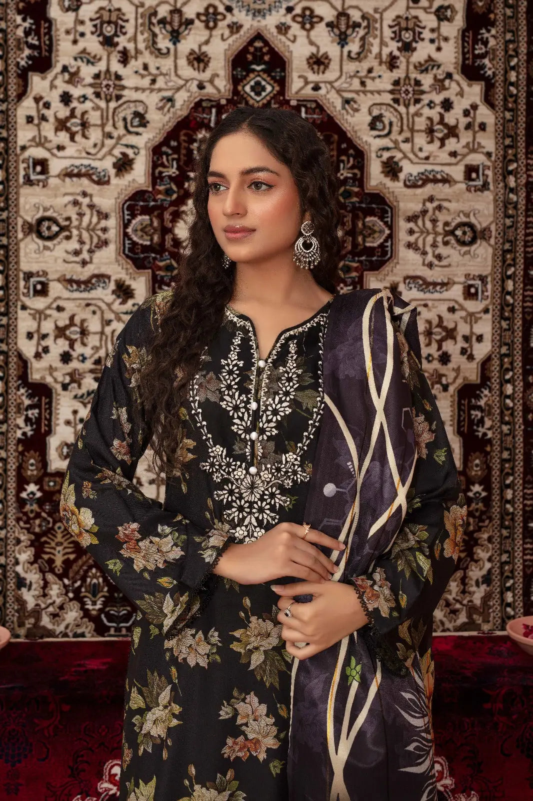 ASHYANA Vol 39 | Embroidered Dhanak 3pc Pakistani Readymade Womenswear  | ART02 (3 Designs) Ashyana