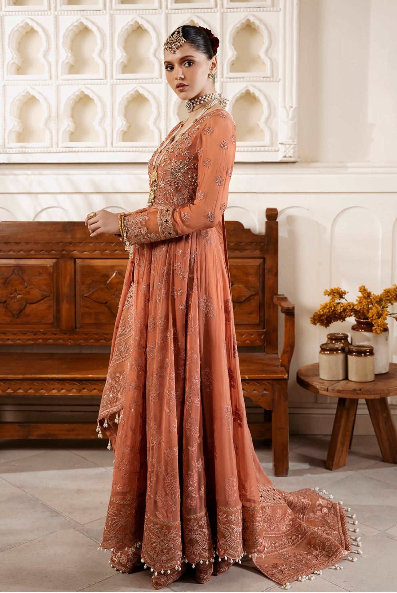 IMROZIA|SERENE PREMIUM ‘Muse’ | Embroidered Chiffon Readymade | S-1083