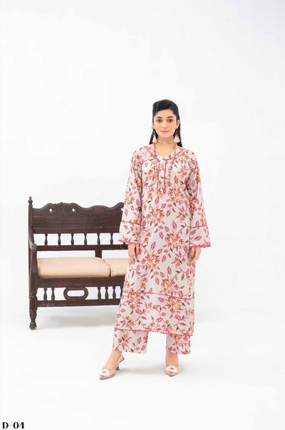 ASHYANA ‘Vol 14 Co Ord Western Prints’ | Printed Lawn 2pc Readymade  | ARV04