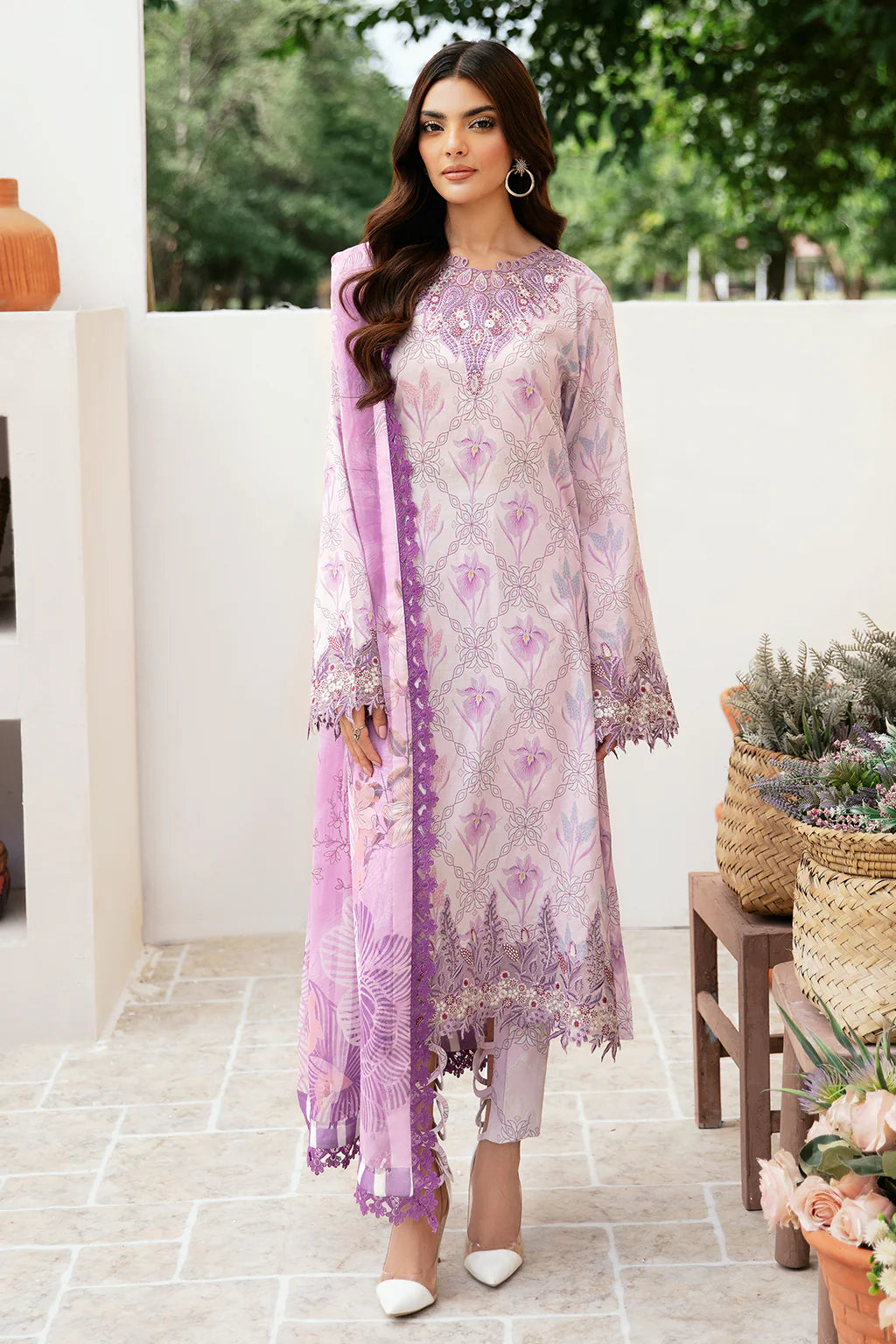 RAMSHA ‘Rangrez’  | Embroidered Lawn Readymade | N504