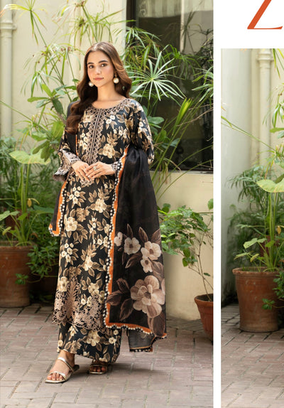 RANIYA.H ‘Zarnab’ | Embroidered Linen Readymade | RHW-07