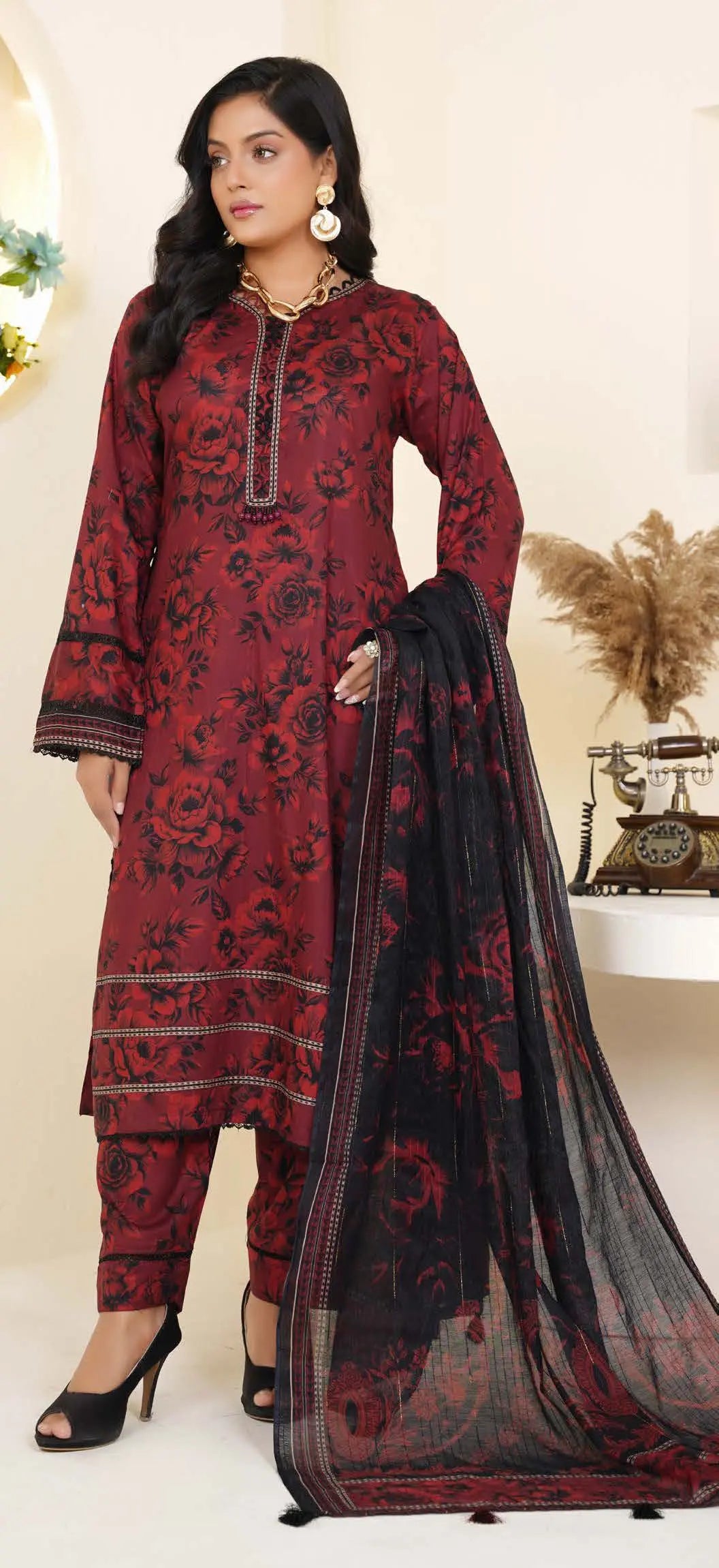 Sitarah Styles 'Vol 12' | Embroidered Lawn 3pc Pakistani Readymade | IN369 SITARAH