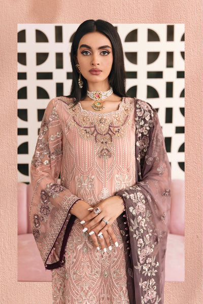 SIMRANS ‘Erica’ | Embroidered Chiffon Readymade | SM642