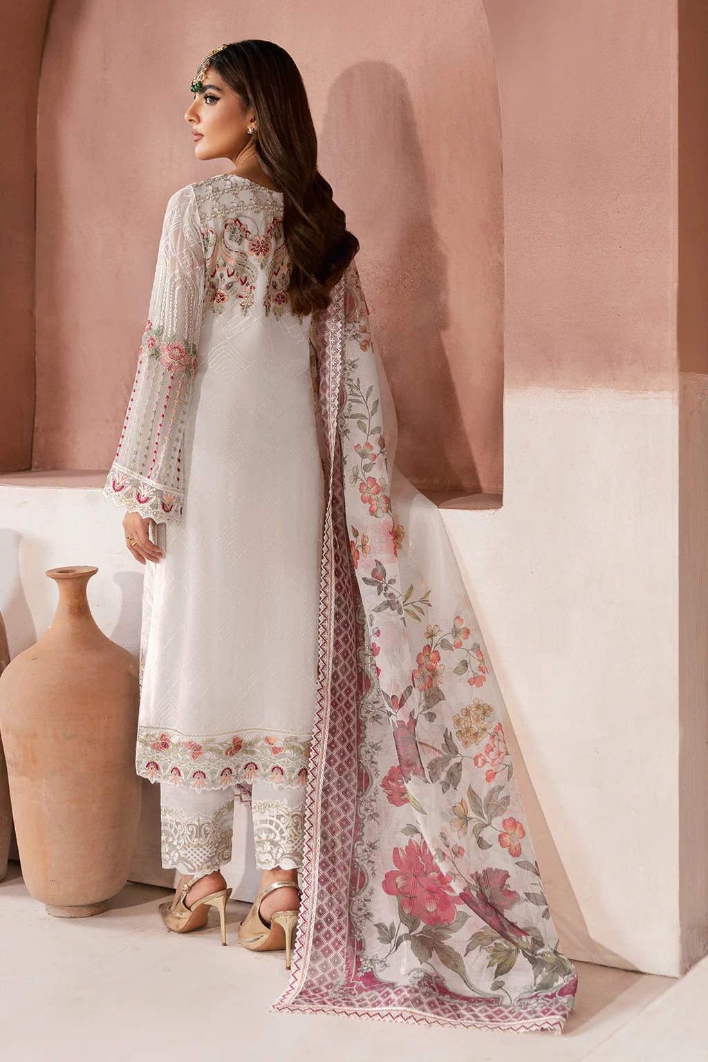 RAMSHA ‘Arzoo’ | Embroidered Chiffon Readymade | U105