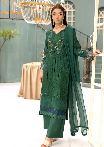 SIMRANS ‘Khoobsurat’ | Embroidered Linenkari Readymade | SM690