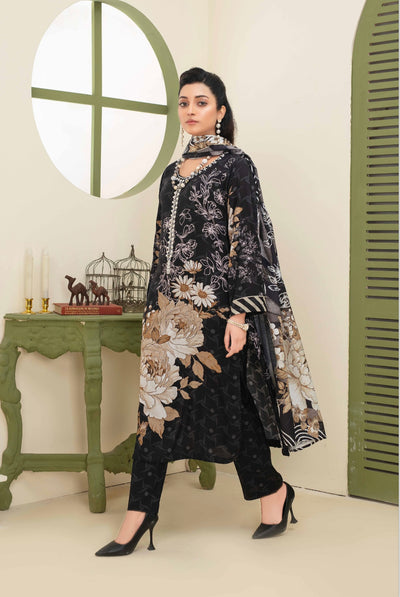 ASHYANA ‘Vol 21’ | Embroidered Handwork Linen 3pc Readymade  | ARD05