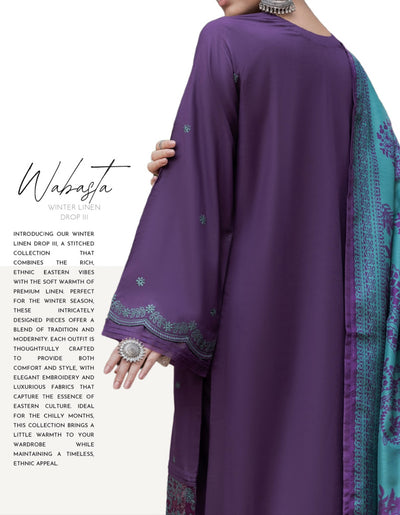 Casuallite ‘Wabasta’ | Luxury Embroidered Linen Readymade | HT233